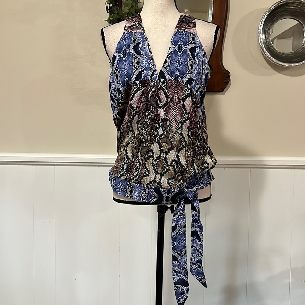 NWT Parker Silk Crossover Blouse